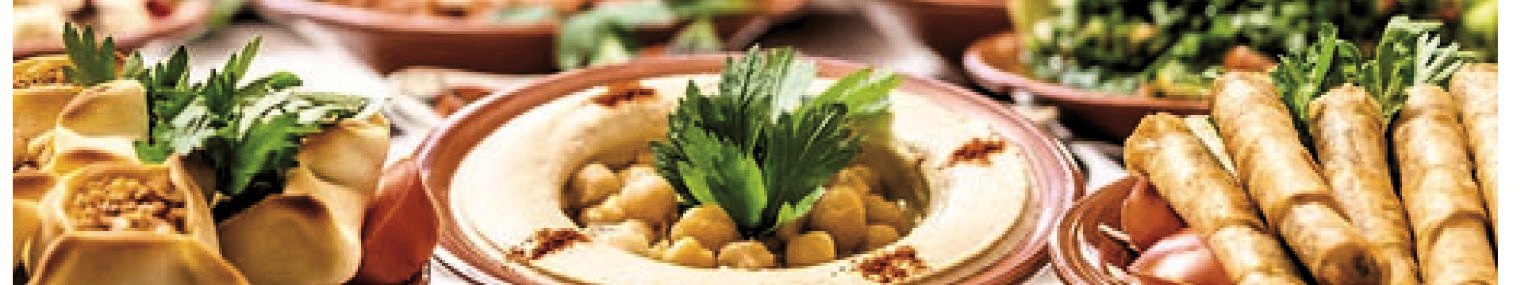 Plateau de mezzés libanais à partager